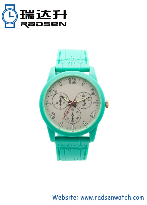 Relojes de color verde menta de alta calidad con resistente al agua