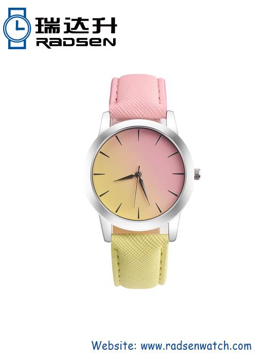 Reloj de pulsera de dos colores para unisex