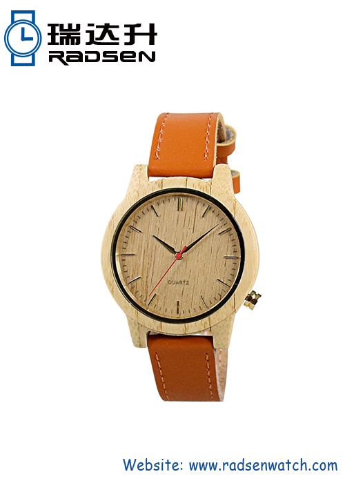 Wood Watch Leather Band