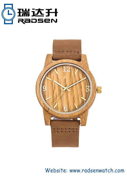 Wood And Leather Watch