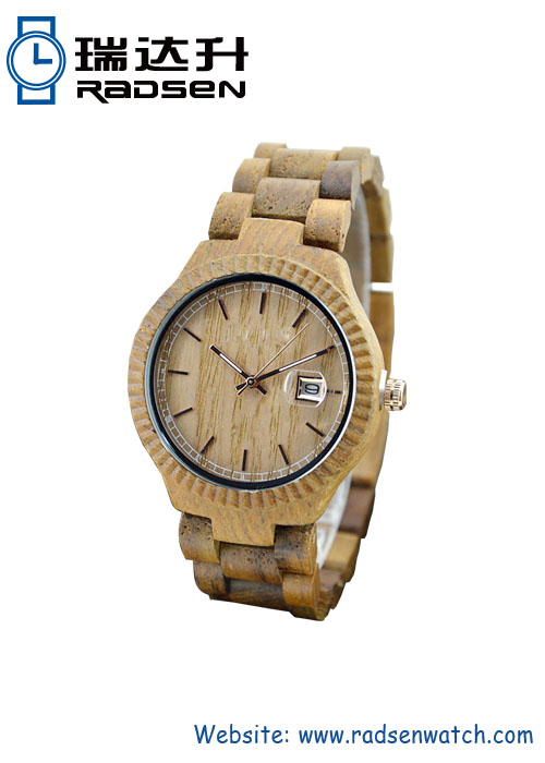 Nueva llegada banda de madera hecho a mano y cara relojes relojes